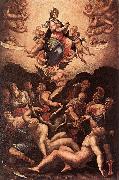 VASARI, Giorgio Allegory of the Immaculate Conception er oil painting